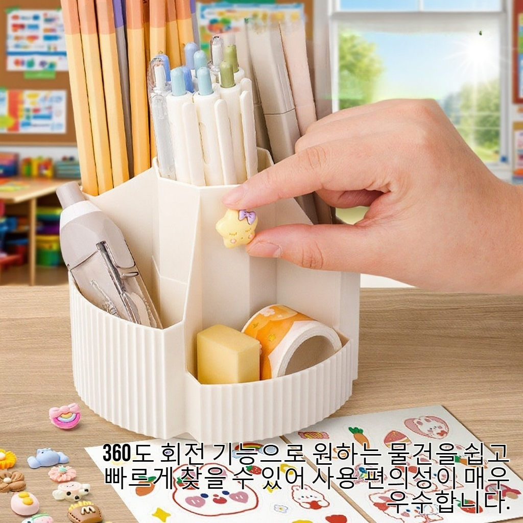 대용량 다기능 회전 수납함