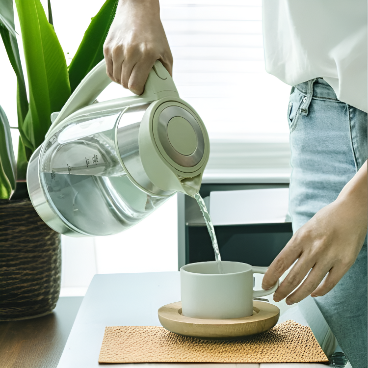 Multifunctional Wireless Electric Coffee Tea Pot Glass Drip Pot Household