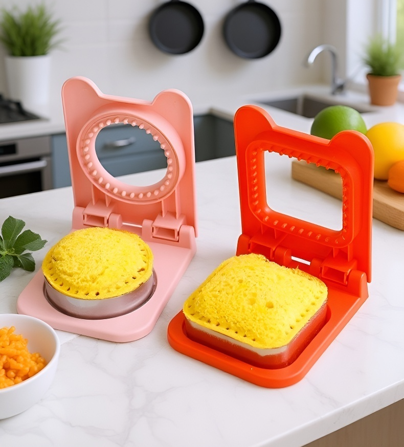 麵包在模具中烘焙成型效果