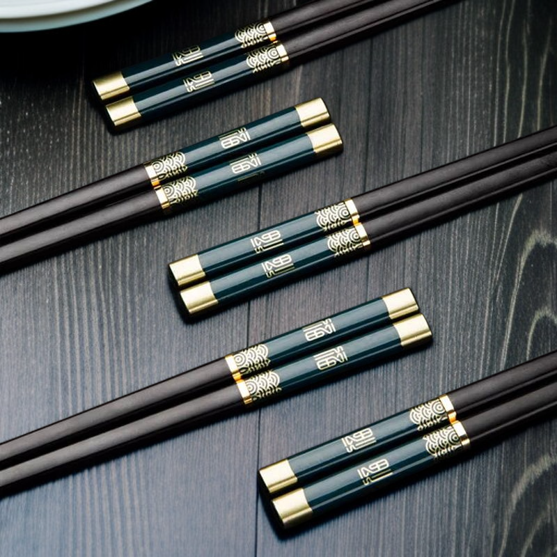 Non-Slip Nordic Alloy Chopsticks, Mold-Proof, One Chopstick Per Person