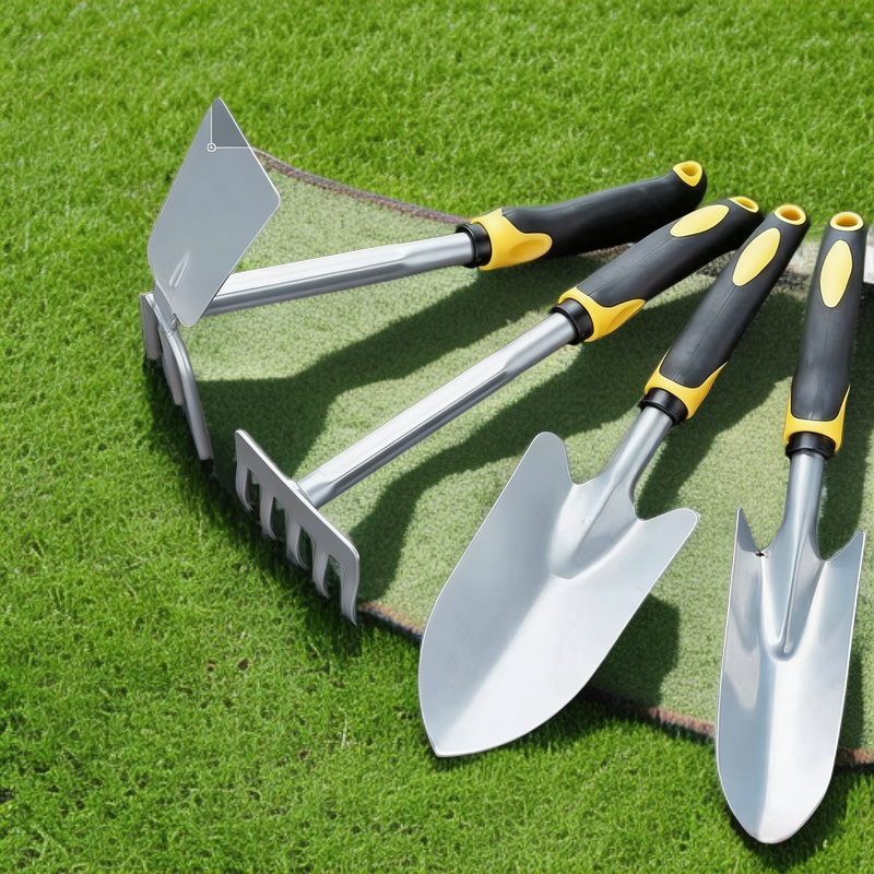 Two-in-one Gardening Hoe and Shovel Set for Outdoor Digging, Weeding, and Planting