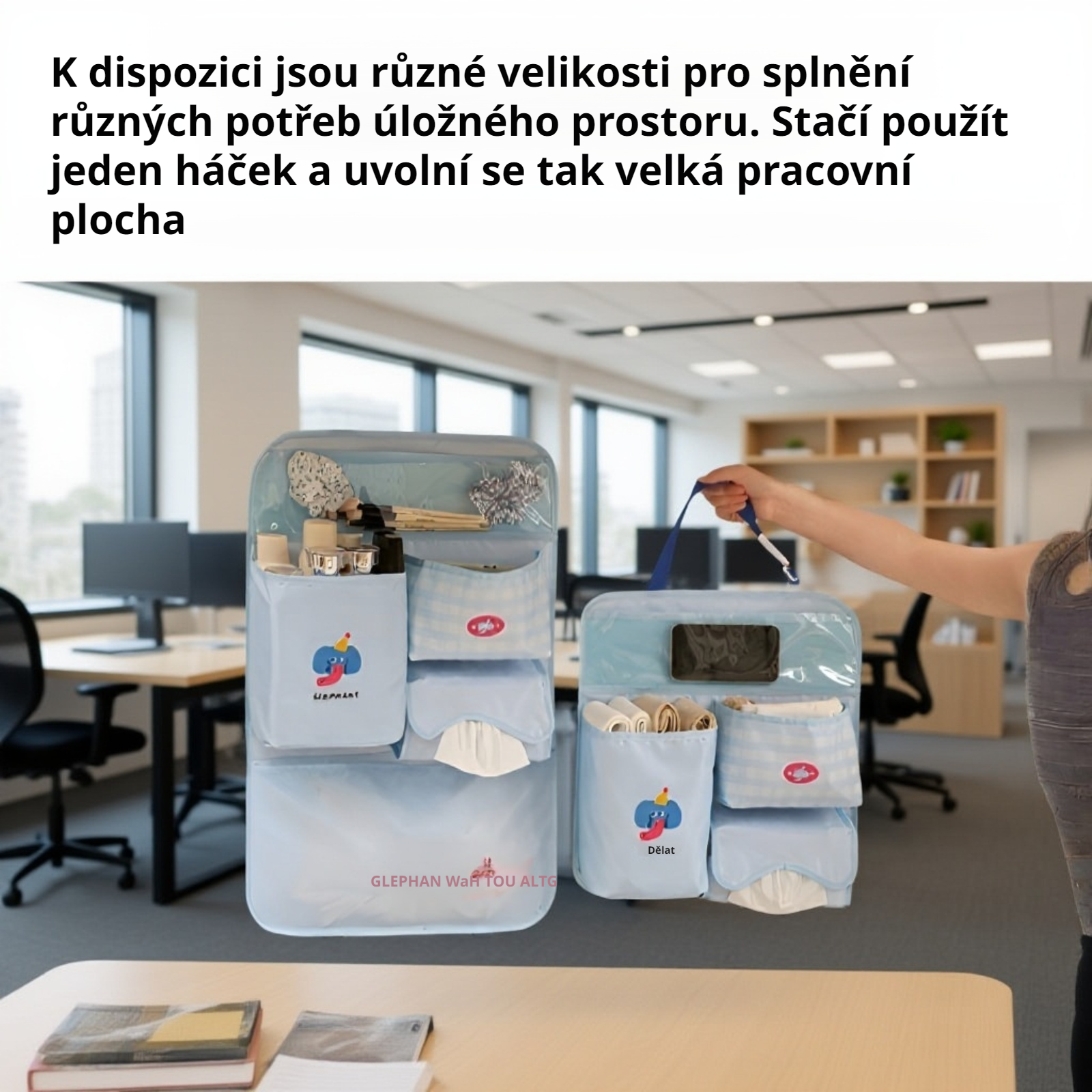 Organizér na dveře pro úsporu místa v domácnosti
