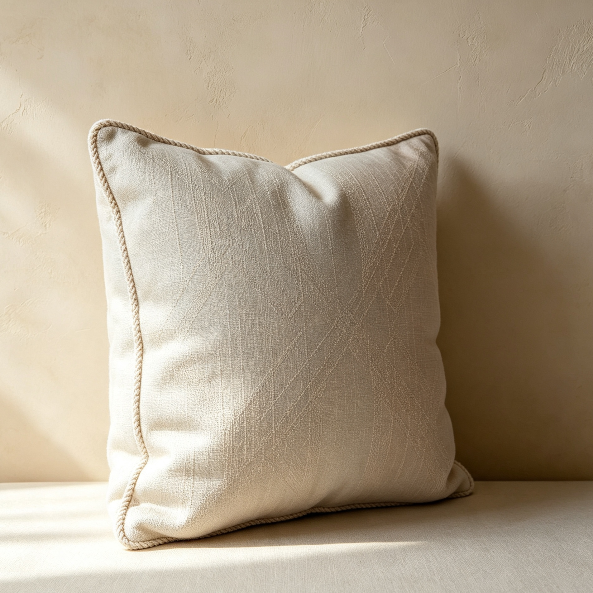 Jacquard woven cushion