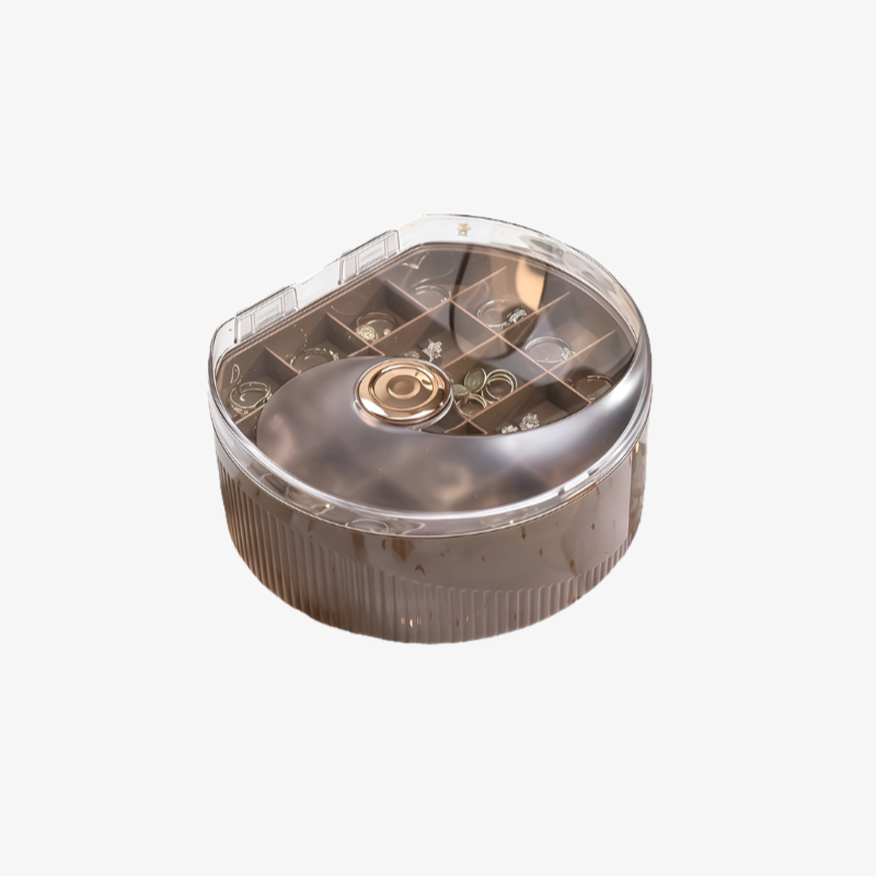 シンプルなジュエリー収納ボックス 軽量 高級 高級 イヤリング イヤリング ネックレス 便利な二層ジュエリーボックス