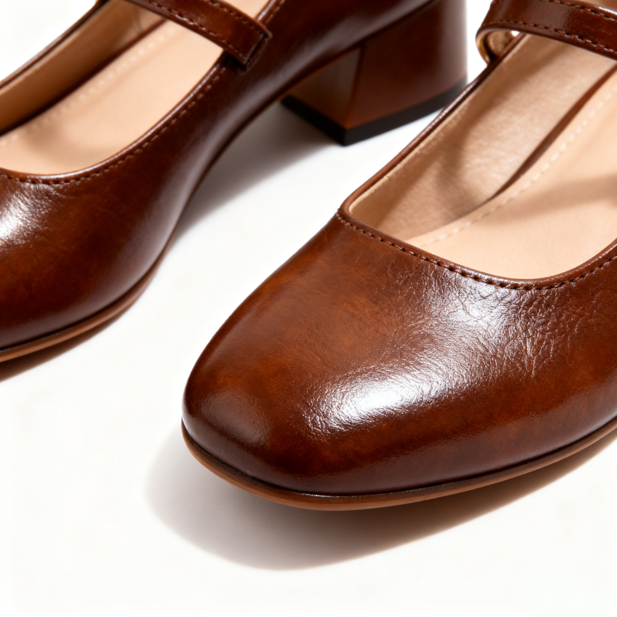 여성용 중힐 슈즈 착용컷