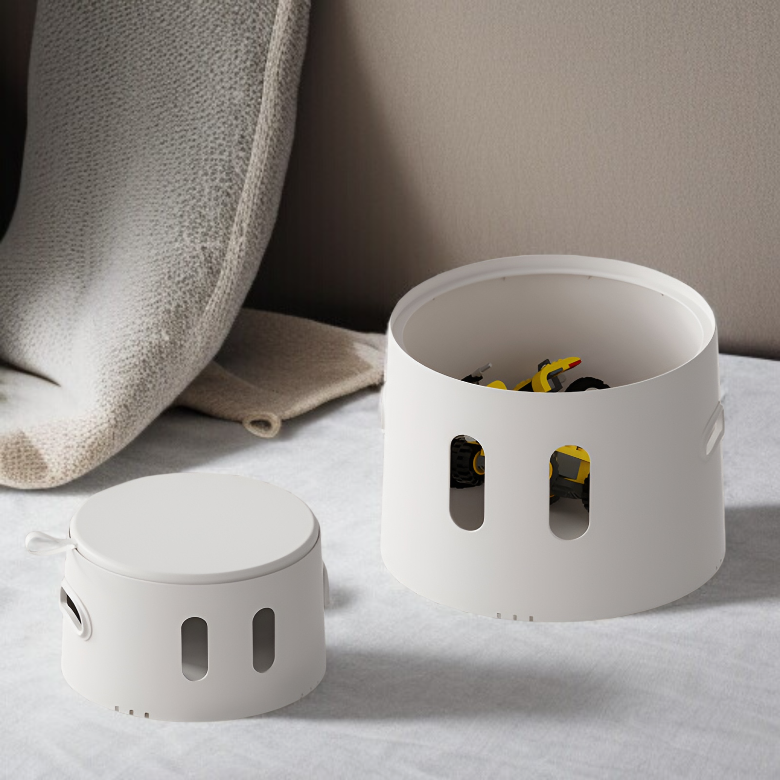 子供用ロースツール 家庭用クリエイティブベンチ おもちゃ収納 収納スツール 厚みのあるドアシューズスツール 多機能コーヒーテーブルスツール