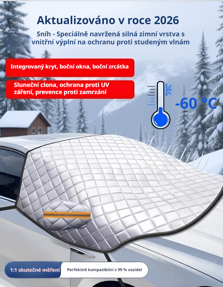 Univerzální kryt auta pro zimní období