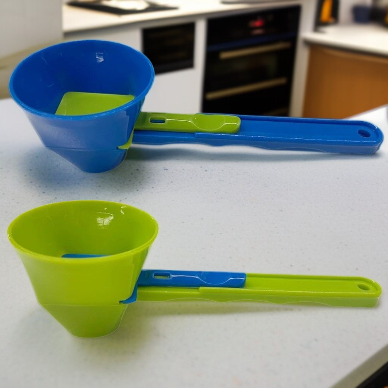 2 Pack Kreative Schiebe Löffel auslaufsicher Löffel Milch Pulver Kaffee Tragbare Mini