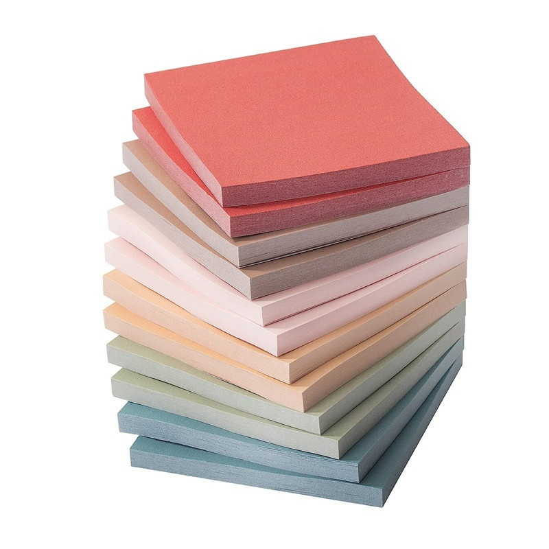 Solid Color Vintage Style Sticky Notes