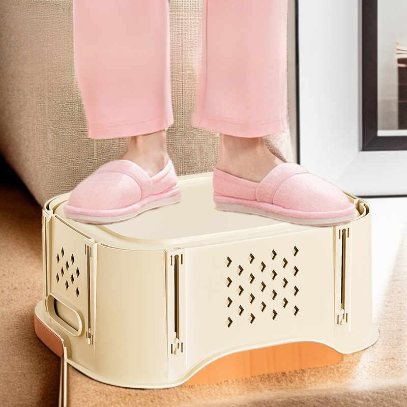 Efficient clothing organizer basket for bedroom