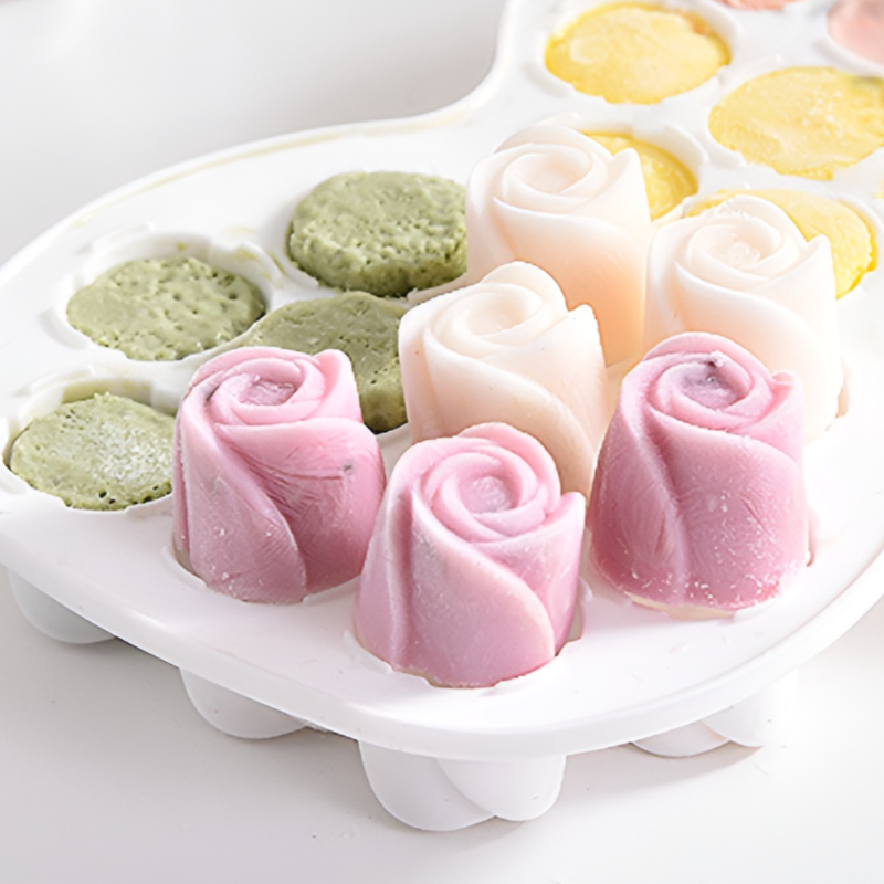 Gourd-shaped silicone ice cream mold