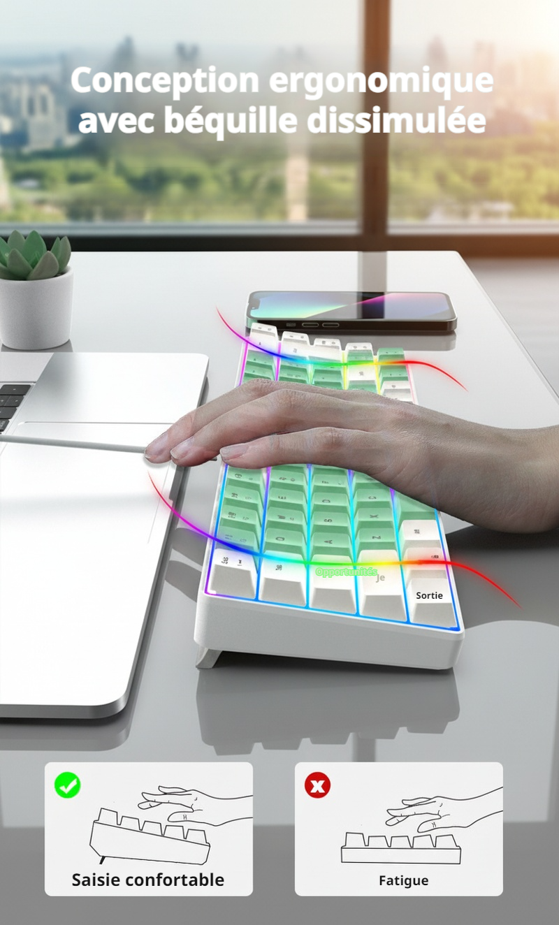 Clavier performant filaire avec sensation mécanique
