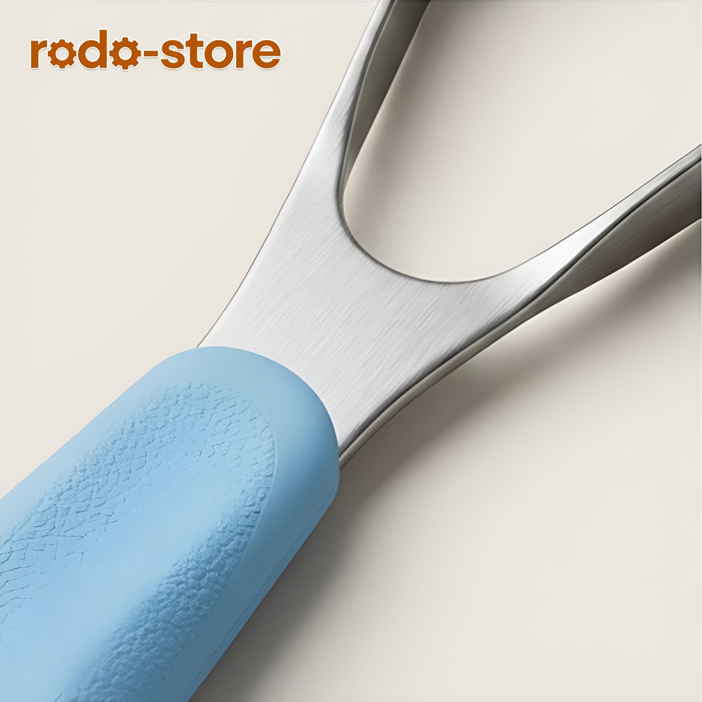 อุปกรณ์ทำความสะอาดลิ้นพร้อมด้ามจับกันลื่น (5 ชิ้น)