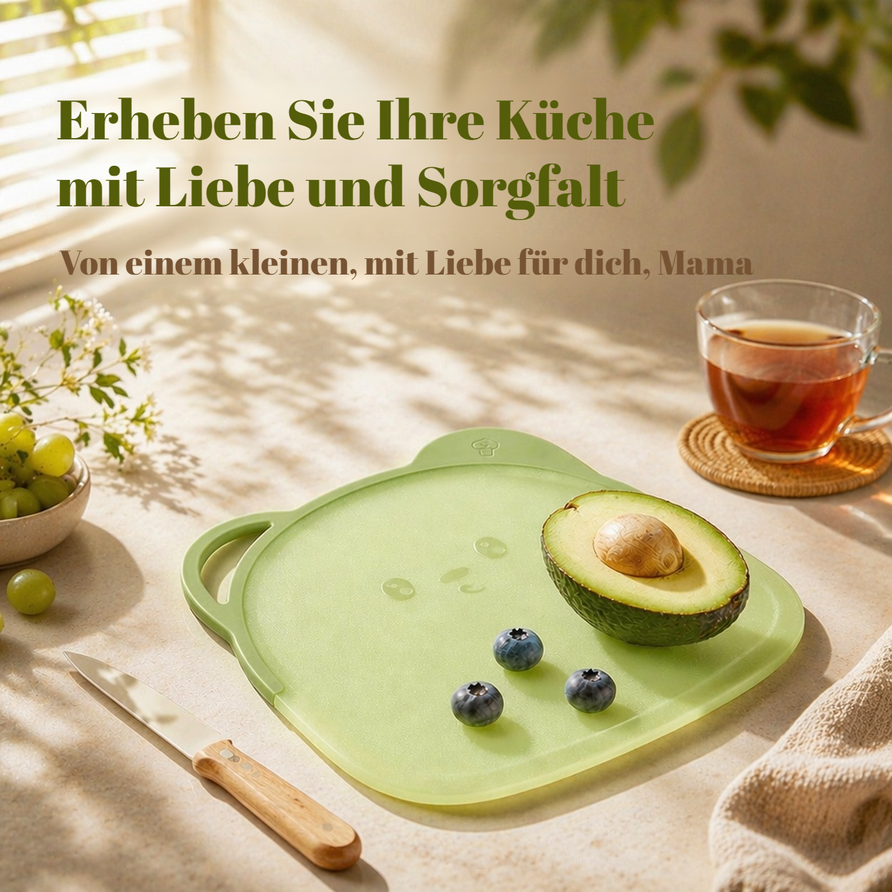 Pflegeleichtes und schimmelresistentes Schneidebrett