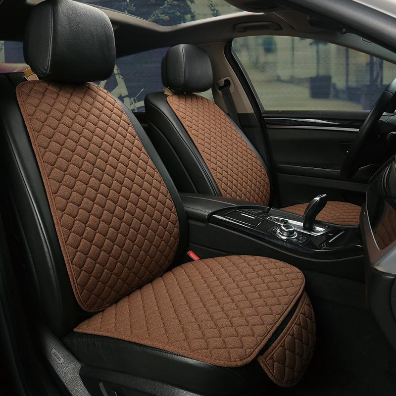 Linen car seat cushion universal car seat cushion car seat cover car seat cushion three piece set se