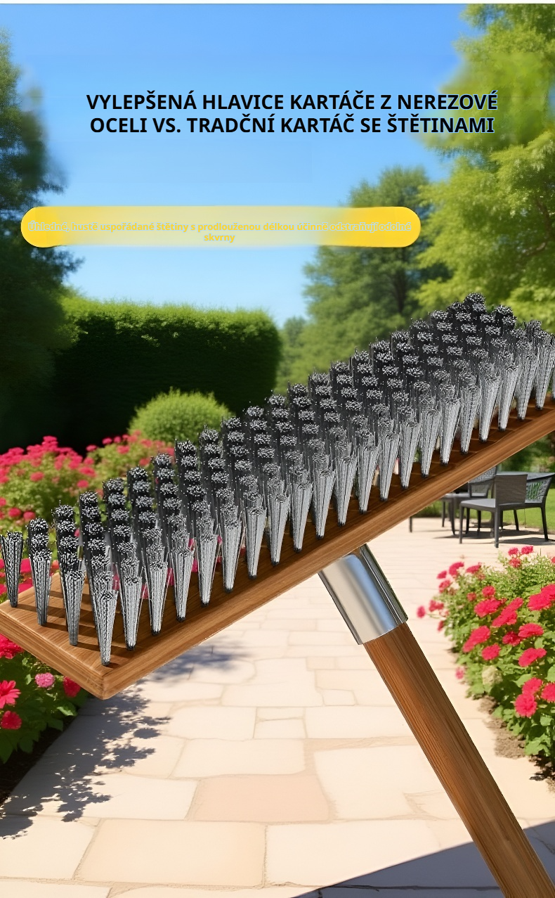 Ergonomická rukojeť podlahového kartáče