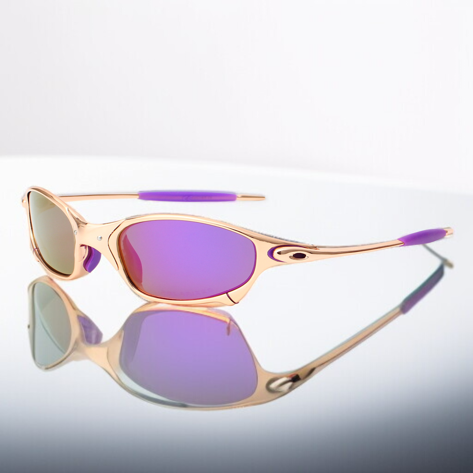 男性と女性のためのトレンディな偏光サングラス レトロなローズゴールドのトラベル ドライビング サングラス