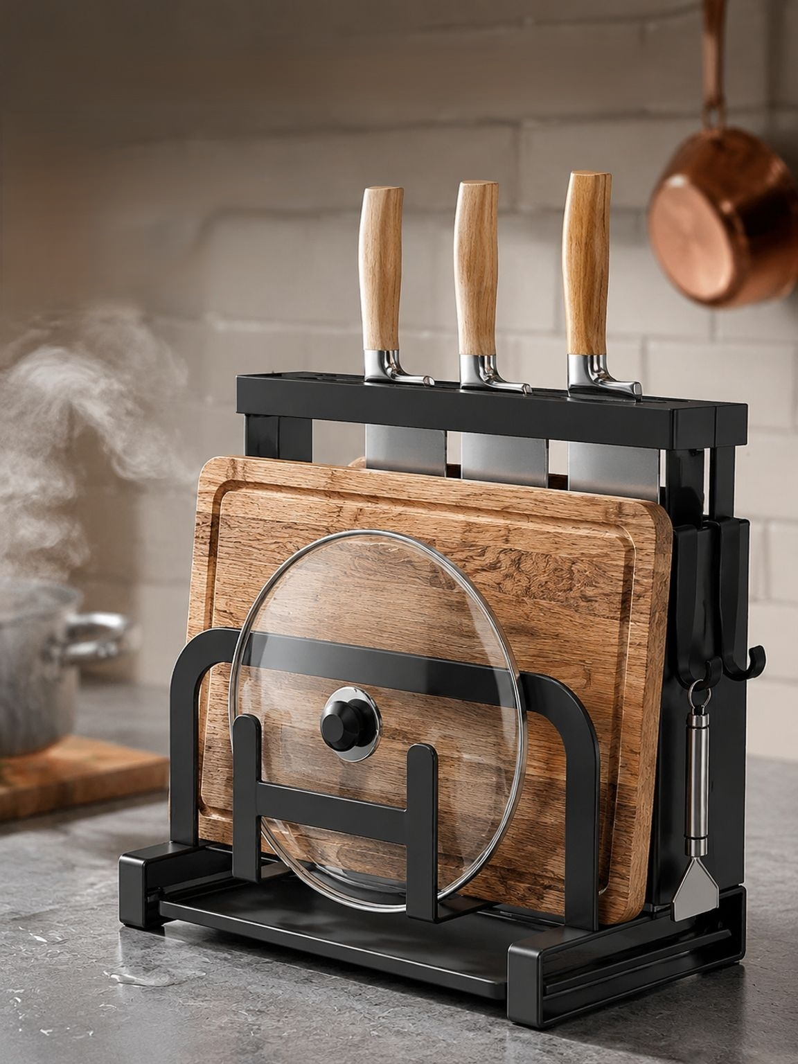 Accessoire de rangement pour optimiser l’espace dans la cuisine