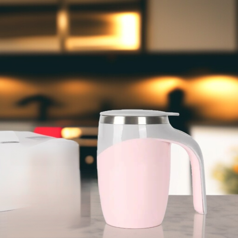 완전 자동 자석 스터링 컵, 전동 우유 커피컵, 스테인리스 게으른 컵