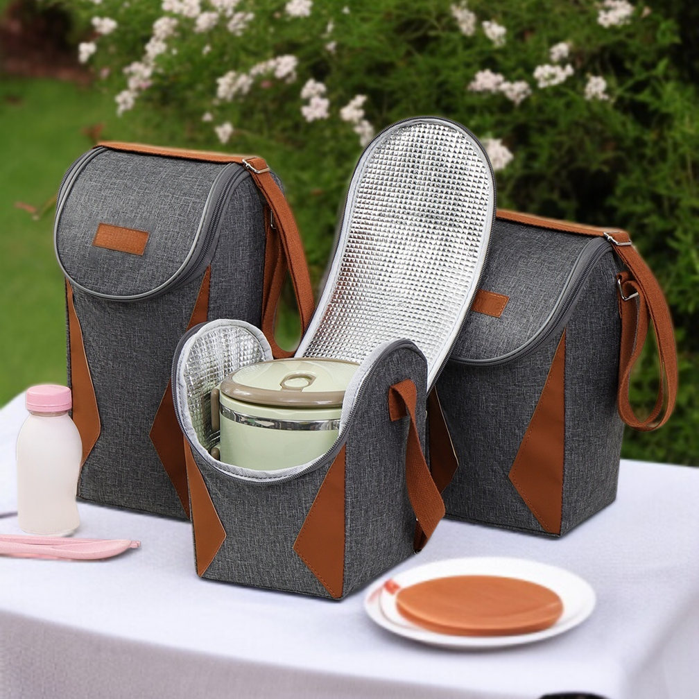 断熱ランチボックスバッグ ランチバッグ ランチバッグ オフィスワーカー 厚手アルミホイルランチボックス ハンドバッグ ピクニックバッグ