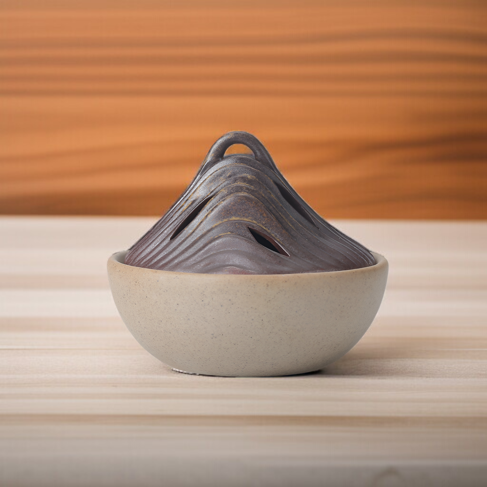 สร้างสรรค์ภูเขาเซรามิกกระถางธูป