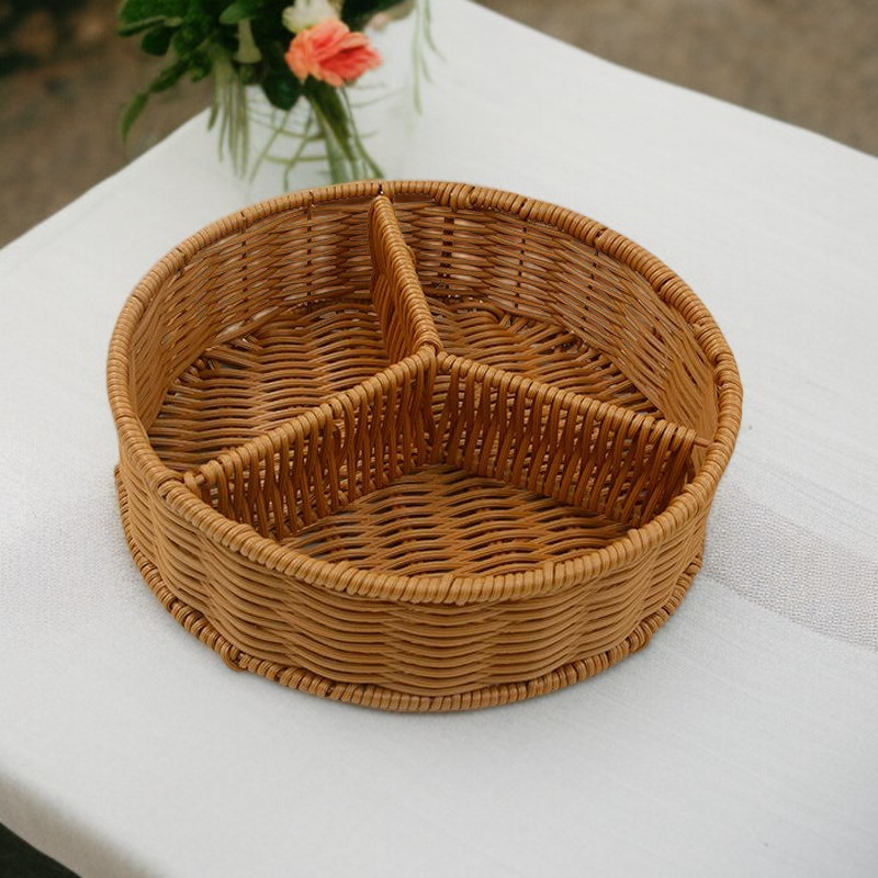 거실 커피 테이블용 과일 및 견과류 보관 바구니 칸막이