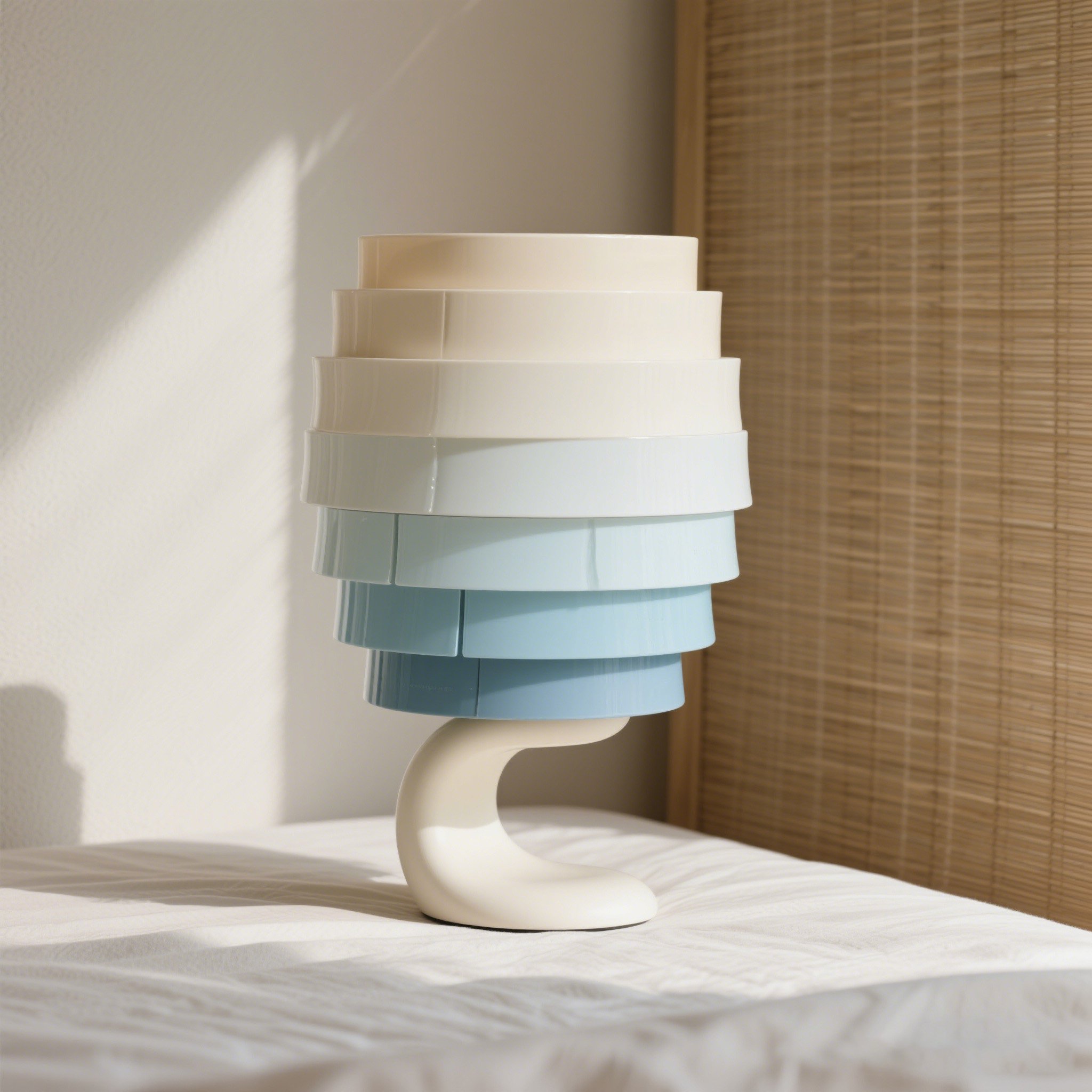 グラデーション層状テーブルランプ