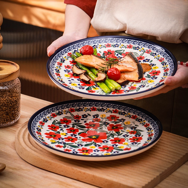 下絵付けディナープレート