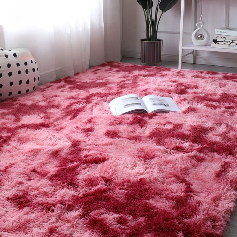 Tapis/Couverture minimaliste scandinave à longs poils