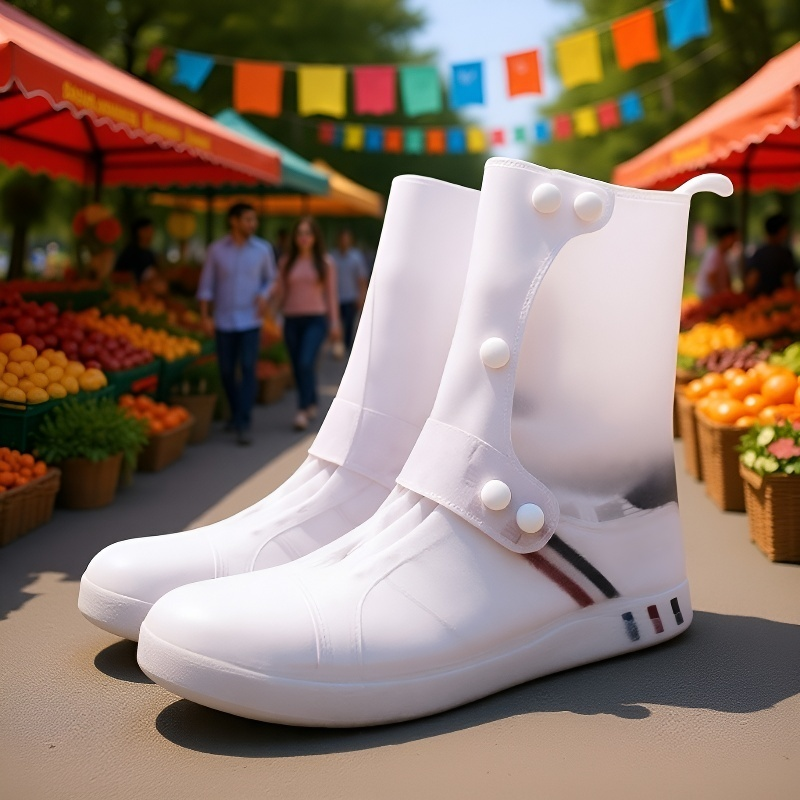 Men's and women's outdoor rainproof shoe covers