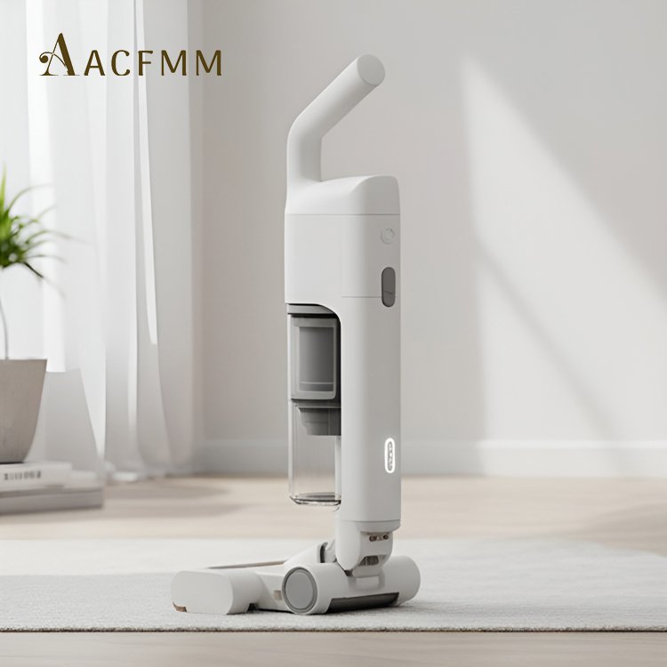 저소음 가정용 청소기 사용 모습