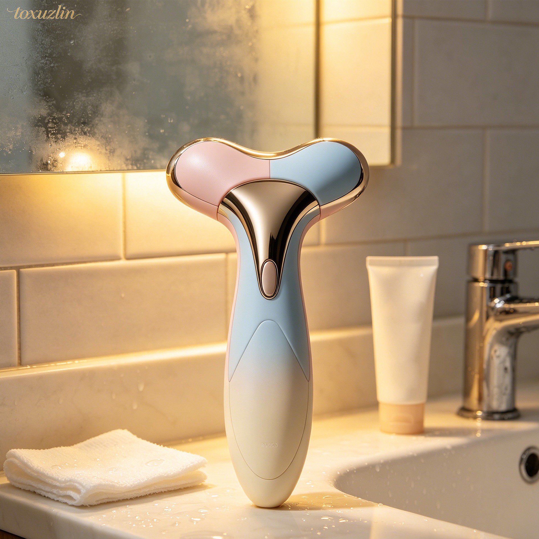 Nettoyage de peau avec appareil de beauté
