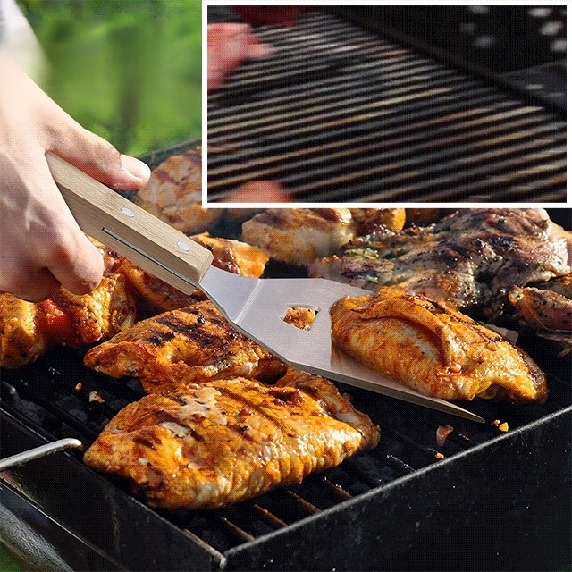 Espátula multifuncional para barbacoa