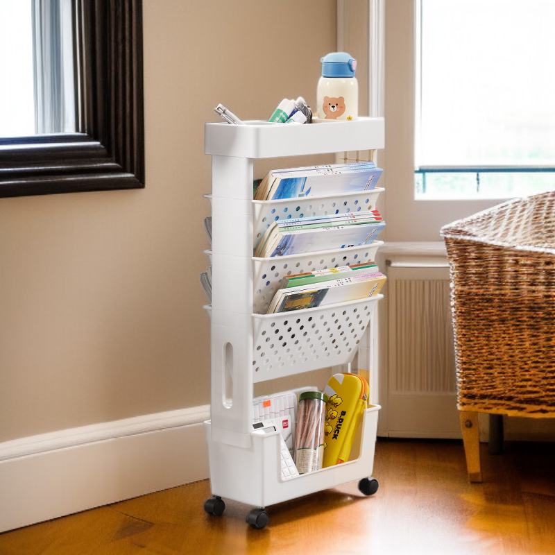 Removable desk shelf organizer for stationery and books