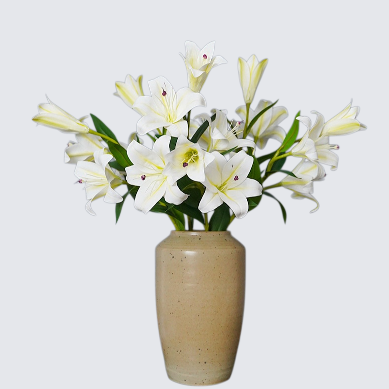 輕奢家居裝飾百合花