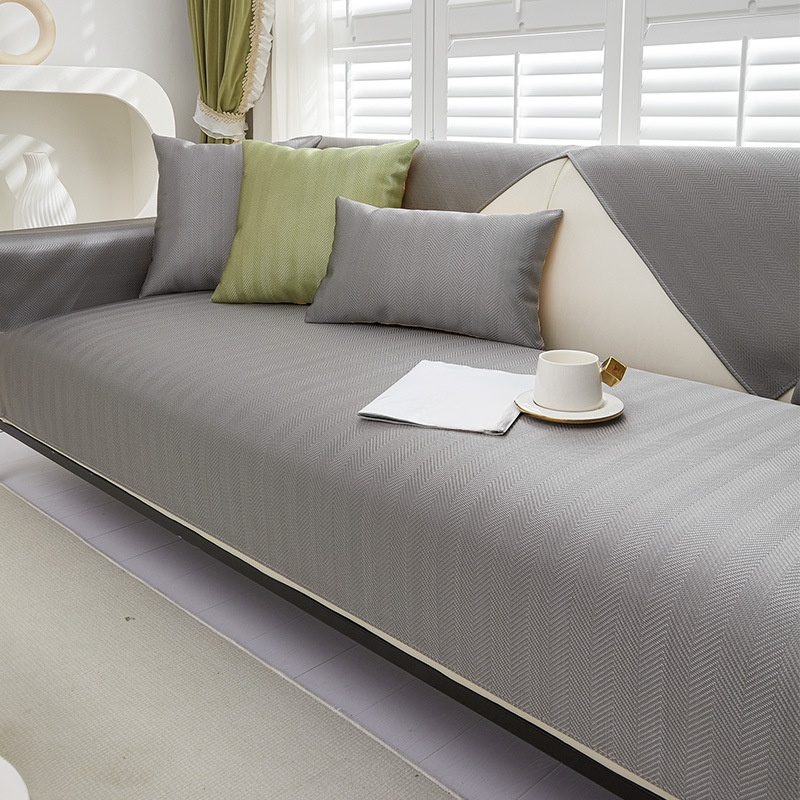 ชุดเบาะรองโซฟาไหมน้ำแข็งกันลื่นสำหรับหน้าร้อน