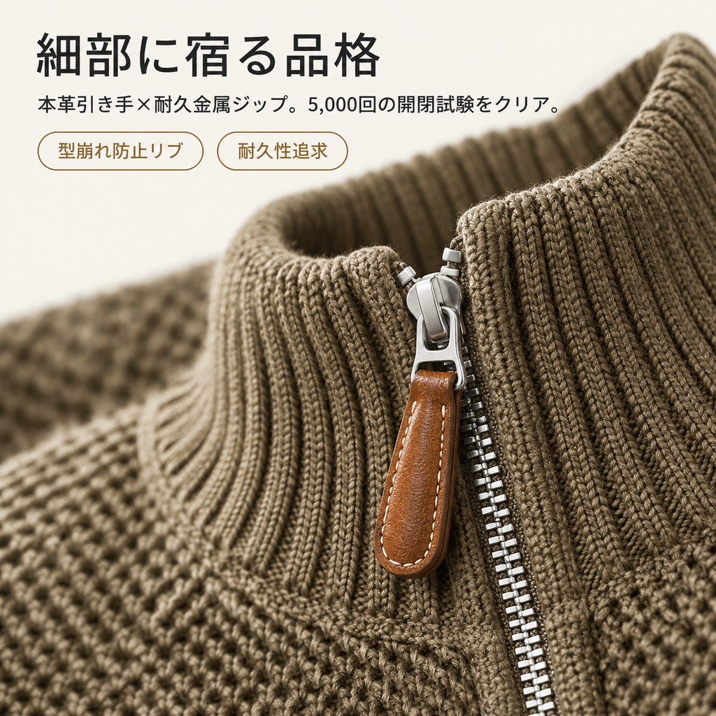 日系シンプルヴィンテージニットメンズ