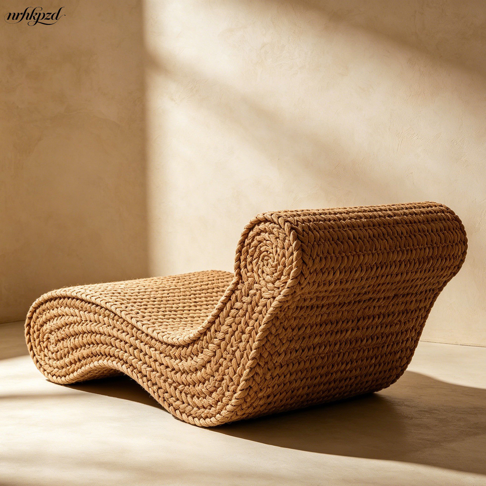 Atmungsaktives Sofa aus Palmfasern