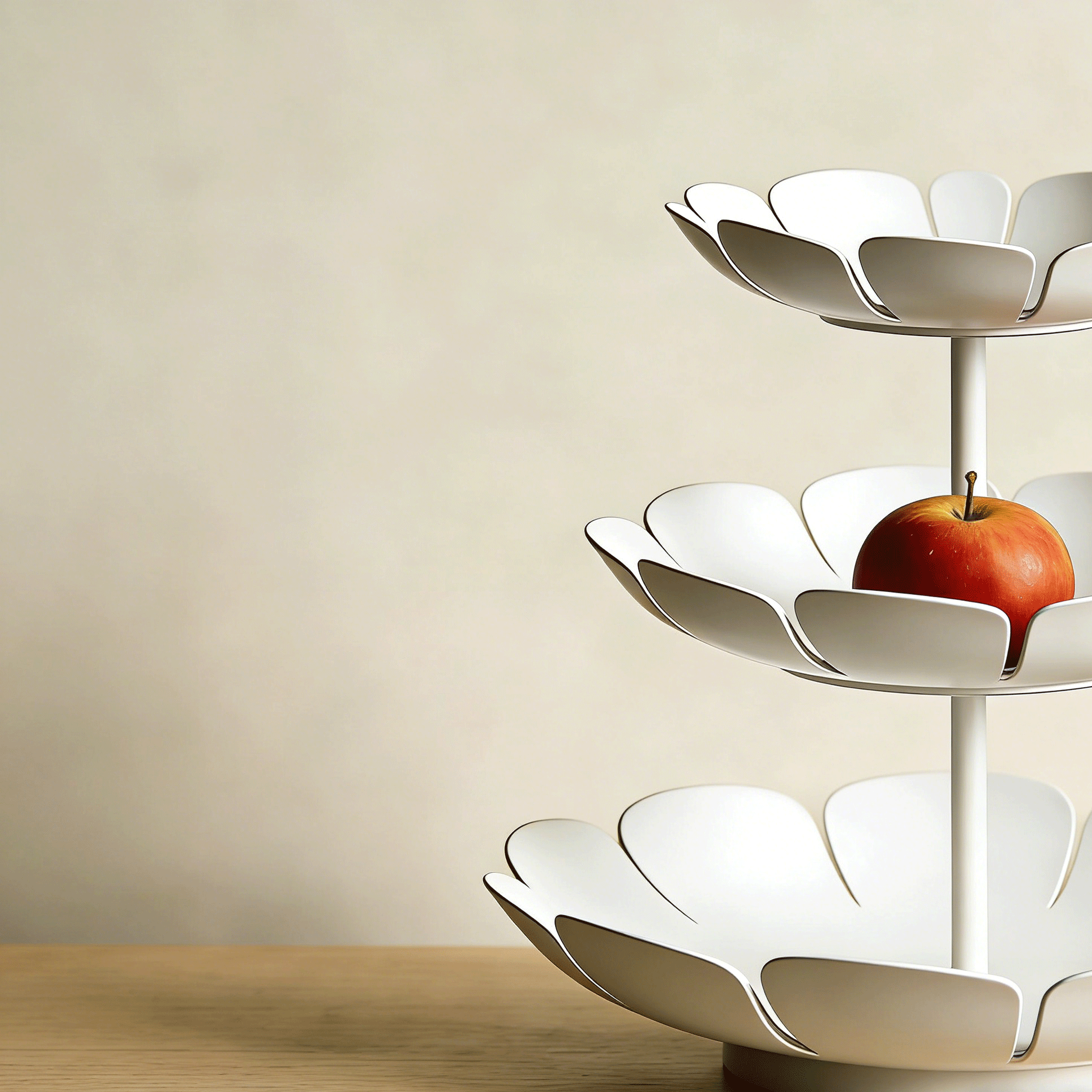  Bandeja de frutas estilo simple (paquete de 5) 