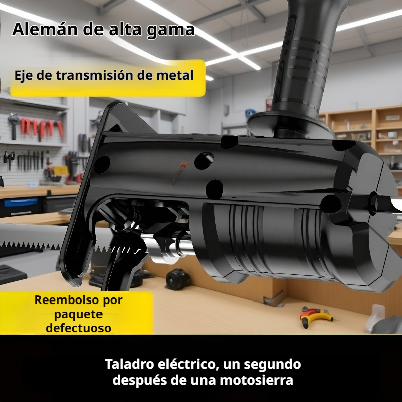Cabezal de conversión para sierra eléctrica portátil, compatible con taladro alemán