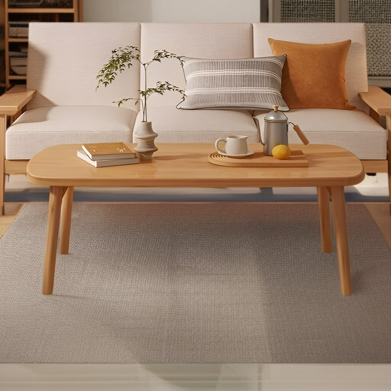 Table pliable avec pieds en bois naturel, adaptée pour écrire et manger