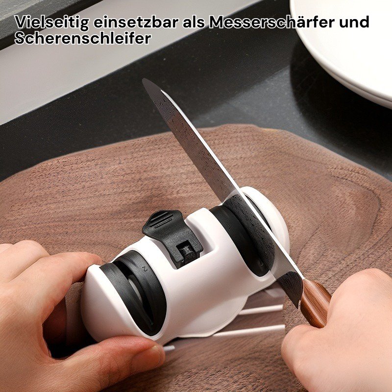 Manueller Schnellschleifstein, Messerschärfer und Scherenschleifer für den Haushalt