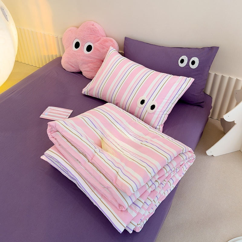 ผ้าห่มบางไฟเบอร์ถั่วเหลือง ผ้าห่มเครื่องปรับอากาศฤดูร้อน ลายตารางสำหรับแม่และเด็ก