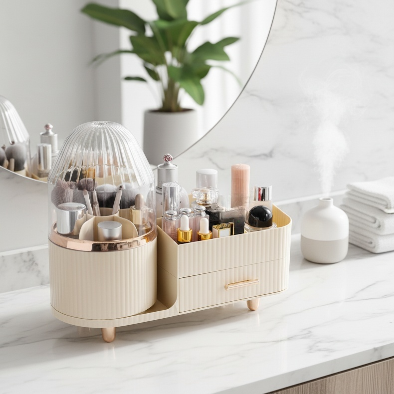 Boîte de rangement de bureau anti-poussière