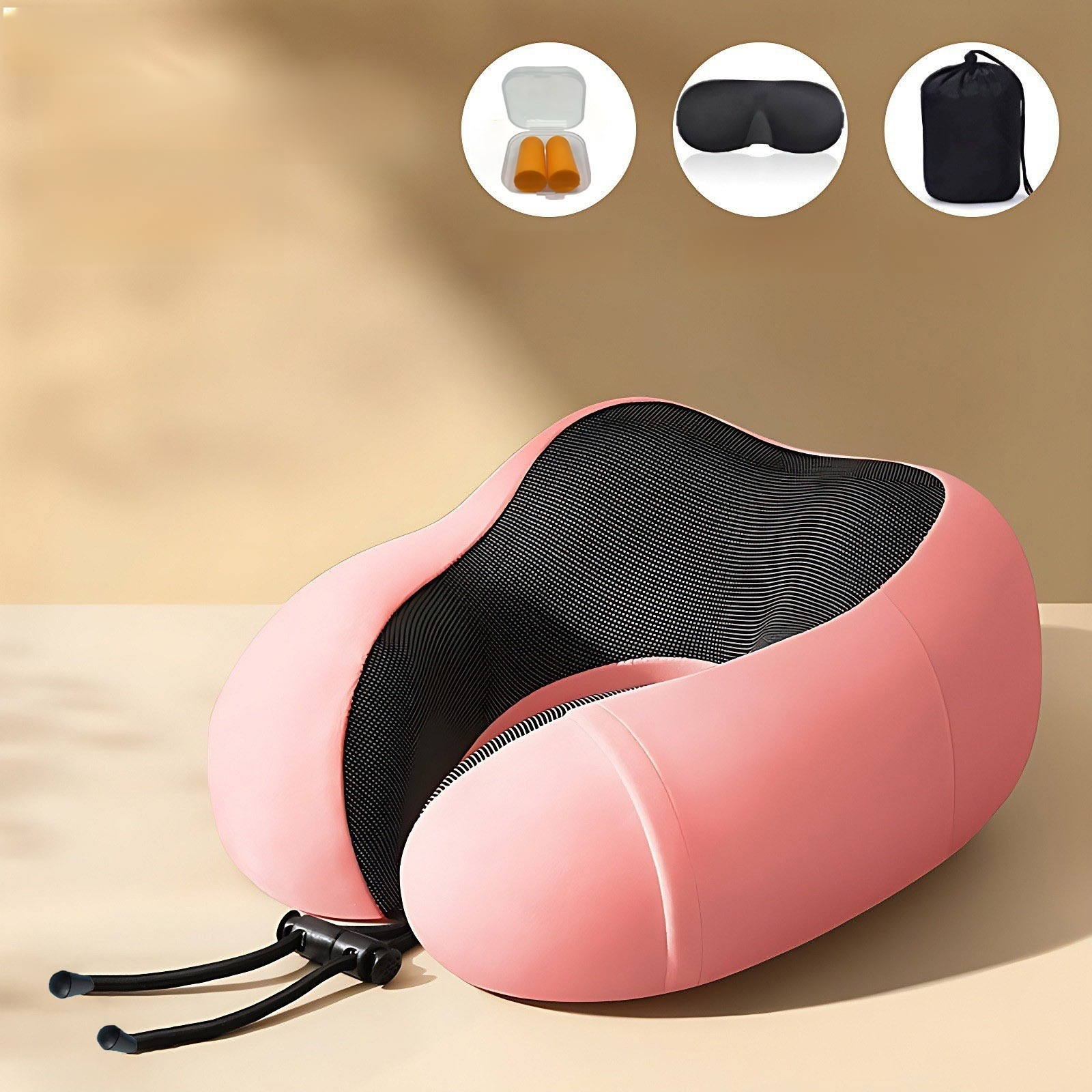 Portable Travel Memory Foam Neck Pillow