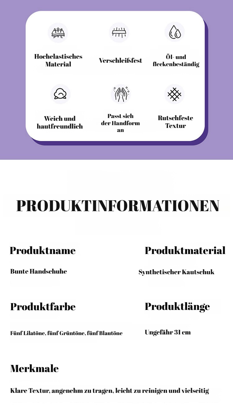 Robuste Reinigungshandschuhe für Küche und Bad