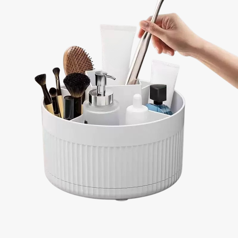 Rotating Cosmetic Storage Box for Desktop Eye Shadow Brushes & Pencils