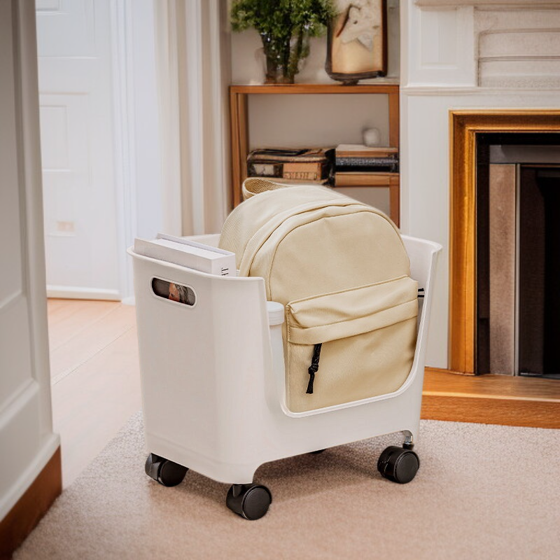  책상 아래 가방 정리대 롤러 트롤리 데스크탑 오거나이저