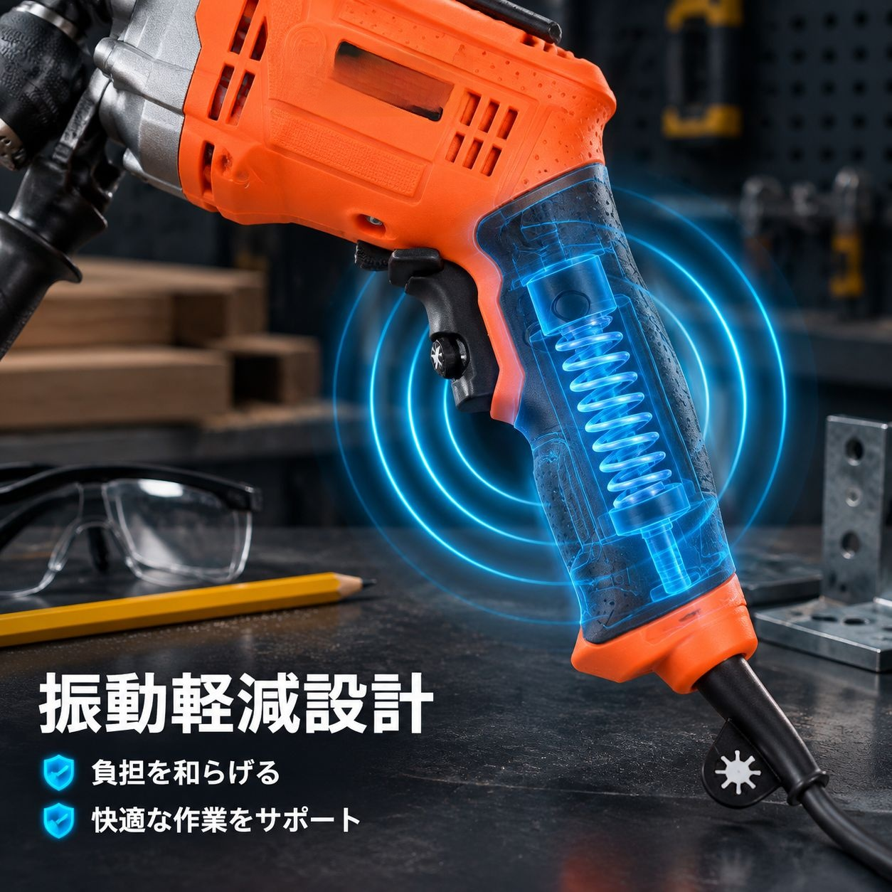 業務用多機能減振電動工具