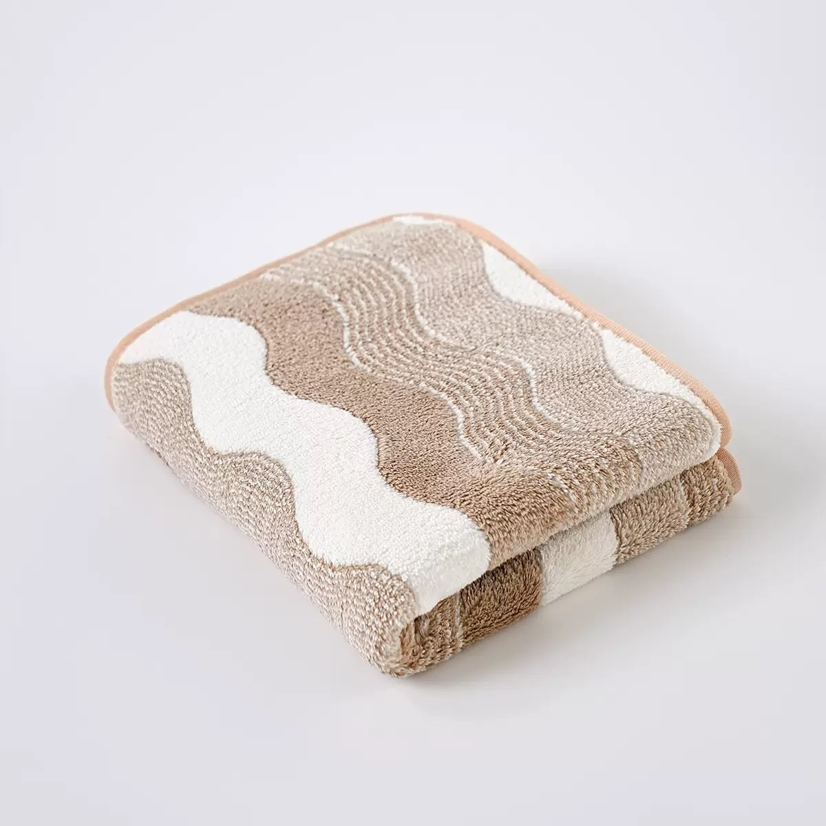 Coral Fleece Two-tone Towel, Absorbent & Soft Face Cloth for Home